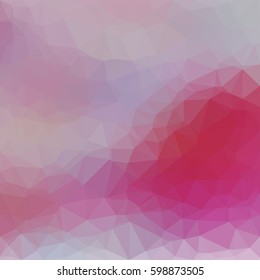 vector multicolor pink shade geometric rumpled triangular low poly style gradient illustration graphic