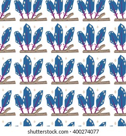 vector multicolor quill seamless pattern for paper and fabric design