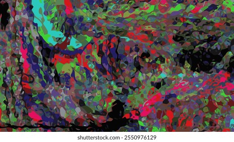Vector multicolor unusual abstract background with ornament elements. Colorful banner