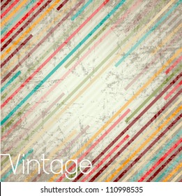 Vector Multicolor Vintage Poster Background. Graphic Design Editable For Your Design.