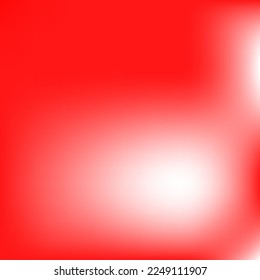 Vector Multicolor Vivid Color Design Picture. Vibrant Bright Red Trendy Gradient Background. Liquid White Neon Light Blurry Background. Spotlight Smooth Fashion Watercolor Gradient Mesh.
