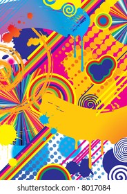 Vector multicolored abstract background