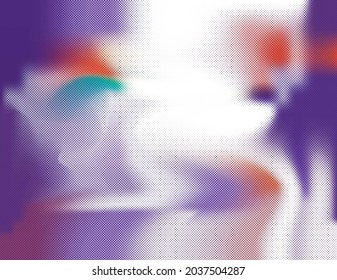 Image vectorielle arrière-plan multicolore avec points. Décoration flou dans le style abstrait avec des bulles.