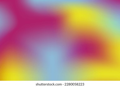 Vector multicolored gradient background. Neon Modern screen wallpaper vector design for app, social media, cards, fons, work. Soft gradients - blue, pink, magenta, violet, red, orange, aquamarine.