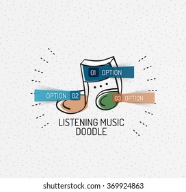 Vector multicolored hand-drawn doodles, icon, stamp