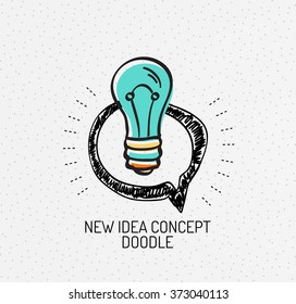 Vector multicolored hand-drawn doodles, icon, stamp