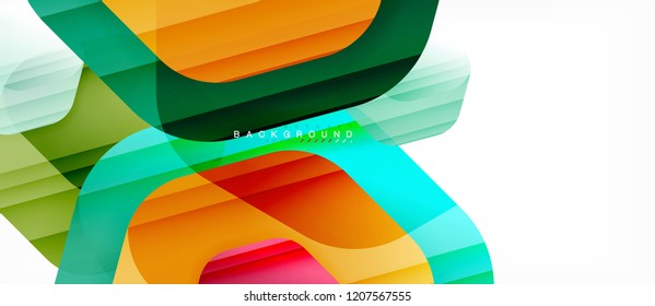 Antecedentes abstractos geométricos de hexagones multicolores vectoriales, ilustración moderna