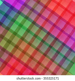 vector multicolored striped transparent watercolor background