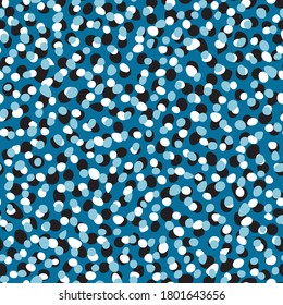 Vector multicolour dots seamless pattern print background.