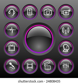 Vector Multimedia Icon Set