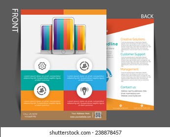 Vector Multipurpose business flyer, brochure, magazine cover, can be use for marketing.