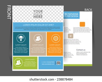 Vector Multipurpose business flyer, brochure, magazine cover, can be use for marketing.