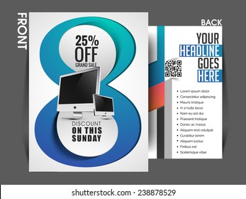 Vector Multipurpose business flyer, brochure, magazine cover, can be use for marketing.