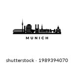 Vector Munich skyline. Travel Munich famous landmarks. Business and tourism concept for presentation, banner, web site.