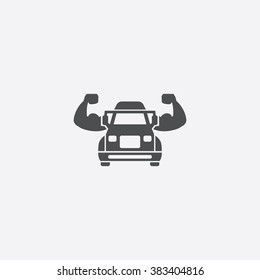 Vector muscle truck Icon
