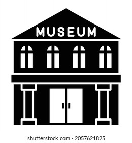 Vector Museum Glyph Icon Design
