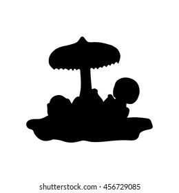 Vector mushroom cartoon