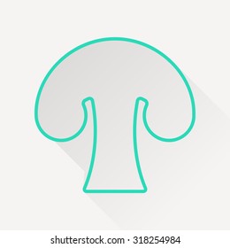 Vector mushroom icon.  