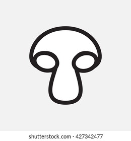 Vector mushroom icon
