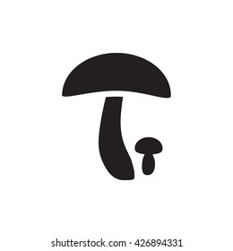 Vector mushroom icon. Russule sign or symbol