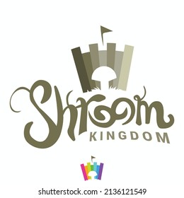 Vector Mushroom Kingdom, Logo Design.