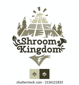 Vector Mushroom Kingdom, Logo Design.