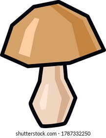 
vector mushroom on white background