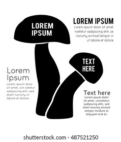 Vector Mushroom sign icon. Mushroom icon modern, mushroom icon design, mushroom icon simple. Vector illustration.