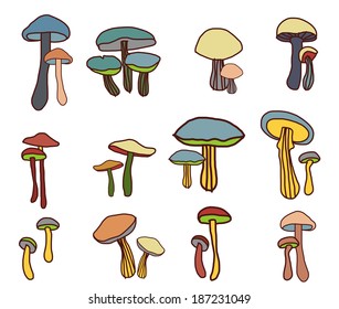 Vector of Mushrooms