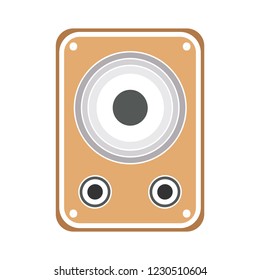 vector music audio loudspeaker isolated icon - speaker megaphone volume illustration sign . audio media sign symbol