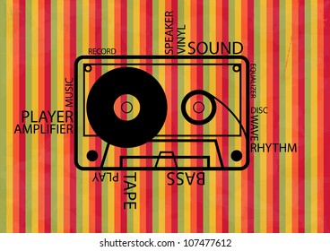 Vector music background