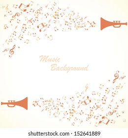 Vector music background. 