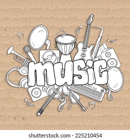 Vector music background