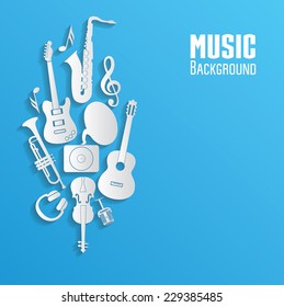 Vector music background.