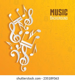 Vector Music Background.