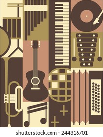 Vector music background