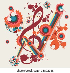 vector music background