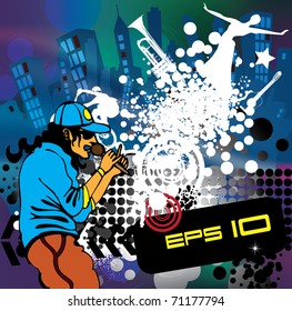 Vector music background