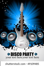 Vector music background; clip-art