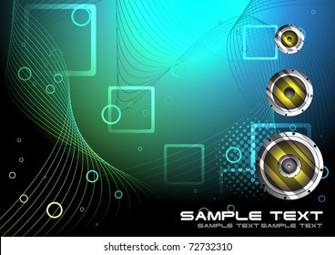Vector music background. Clip-art