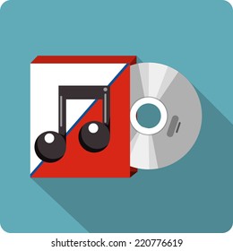 Vector Music CD or DVD Cover