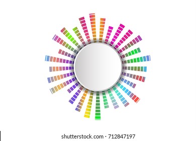 Vector of music colorful  music equalizer or sound waves .elements  for your design.