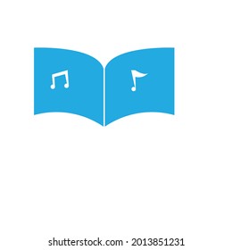 vector music composition minimalist logo or clipart