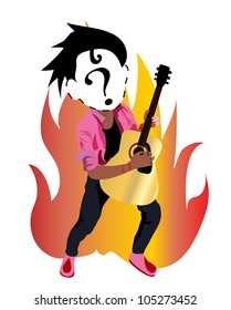 Vector - Music Contest.Concept:Searching for new artists.