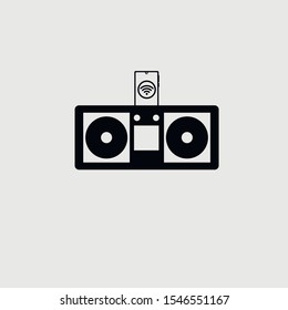 Vector music dockstation icon - Vector