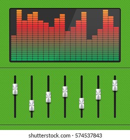 Vector Music Equalizer. Vector Illustration.