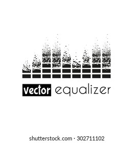 Vector Music Equalizer Logo.