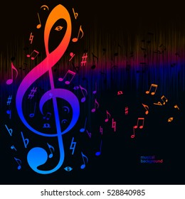 Vector music equalizer waves background, spectrum abstract illustration.
