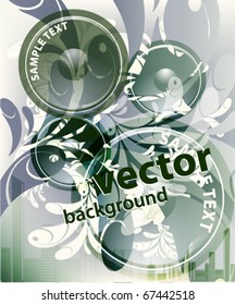 VECTOR Music Event grunge background