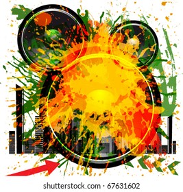 VECTOR Music Event grunge Background